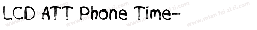 LCD ATT Phone Time字体转换